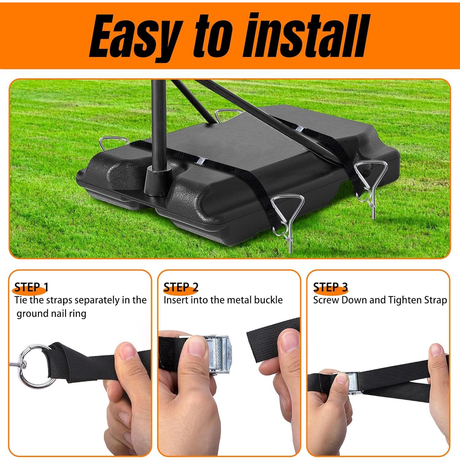 Kit de Ancla para Aro de Baloncesto RunNico - Alta Resistencia