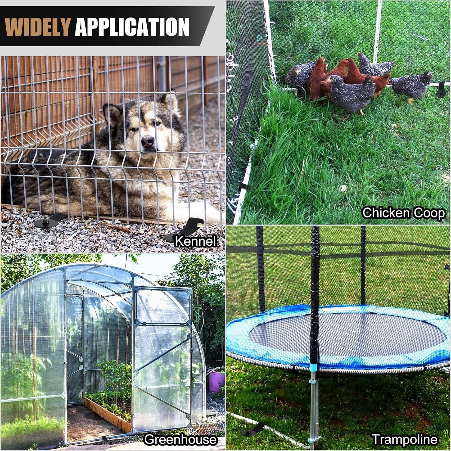 Kit de Anclajes de Trampolín LEIFIDE 6 Piezas 30 cm