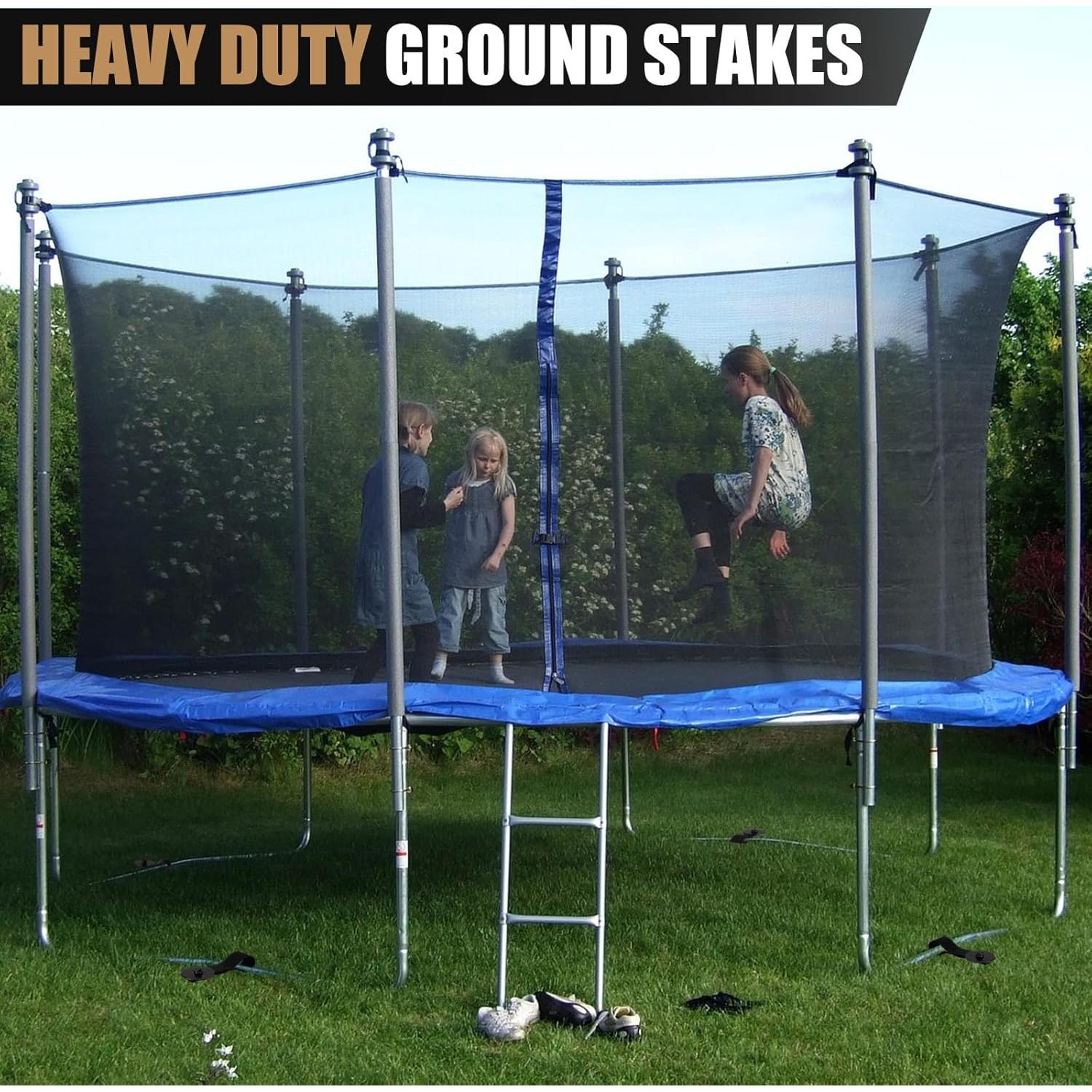 Kit de Anclajes de Trampolín LEIFIDE 6 Piezas 30 cm