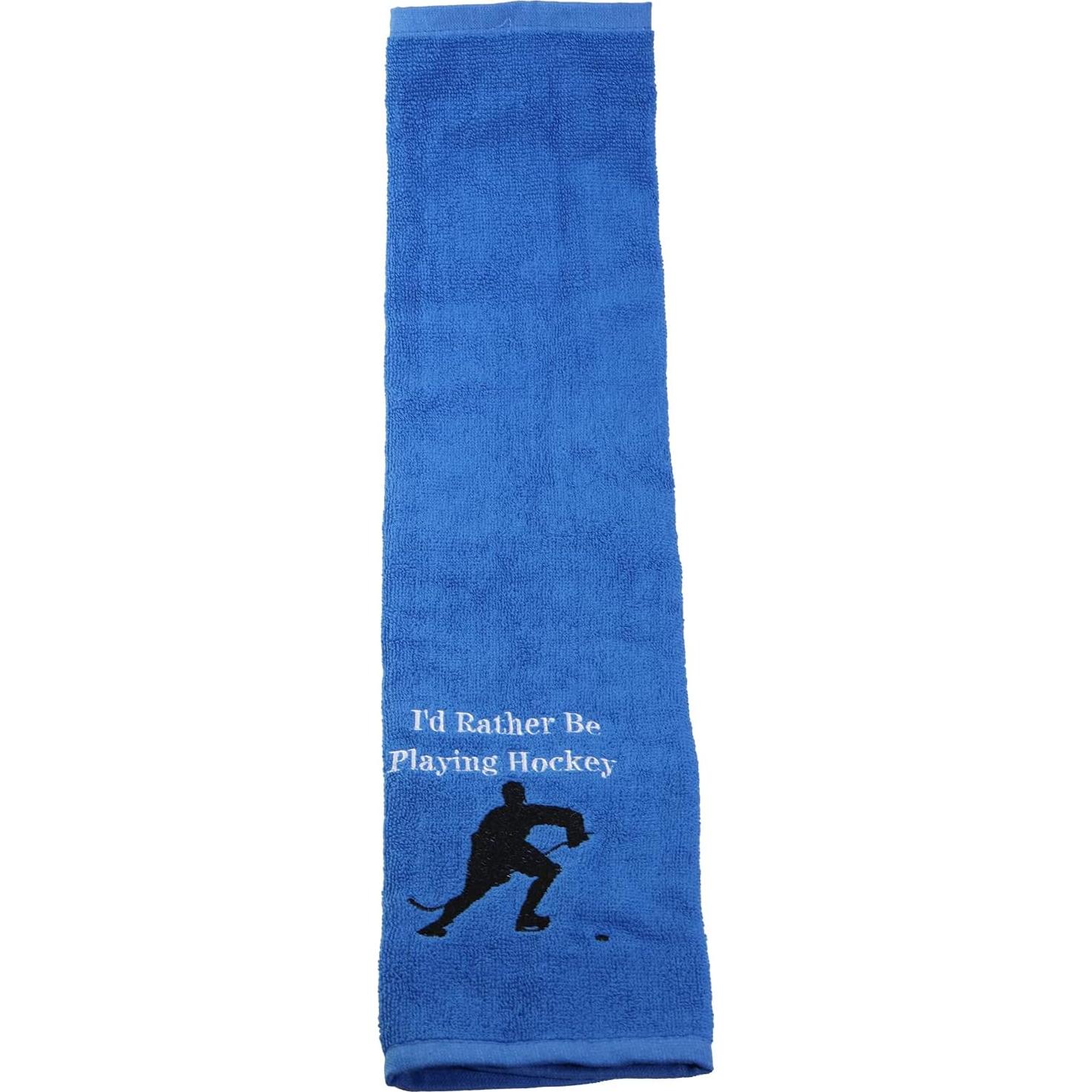 Toalla de Mano Bordada PXTIDY Hockey 66x38cm Algodón
