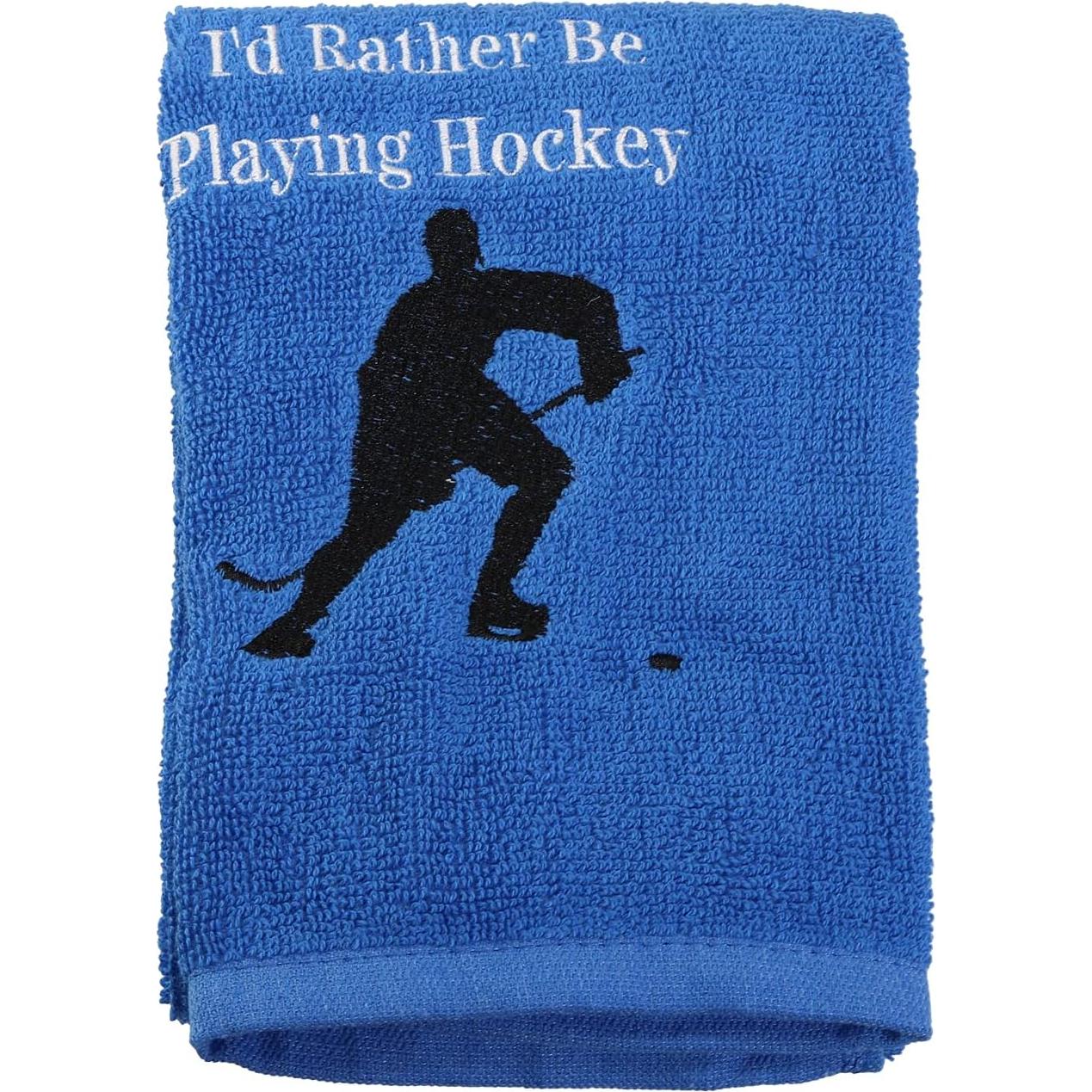 Toalla de Mano Bordada PXTIDY Hockey 66x38cm Algodón