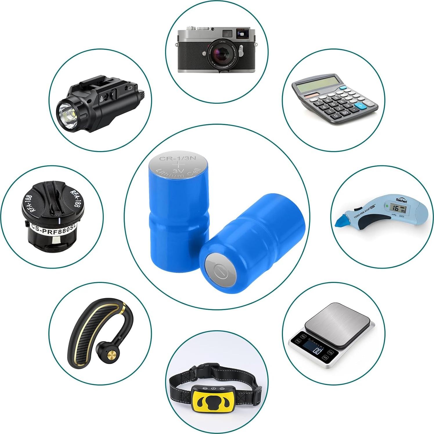 Batería 2CR1/3N 6V Lfeeuiaty para Collares de Perro - Paquete de 5