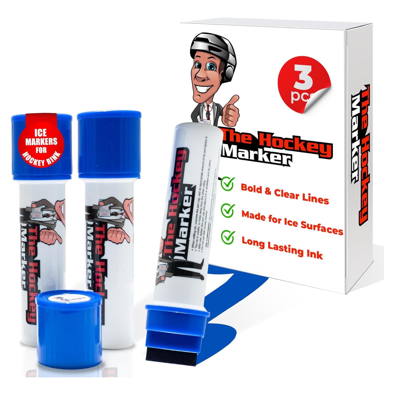 Marcador de Hockey Easy Crease Azul 30mm para Hielo