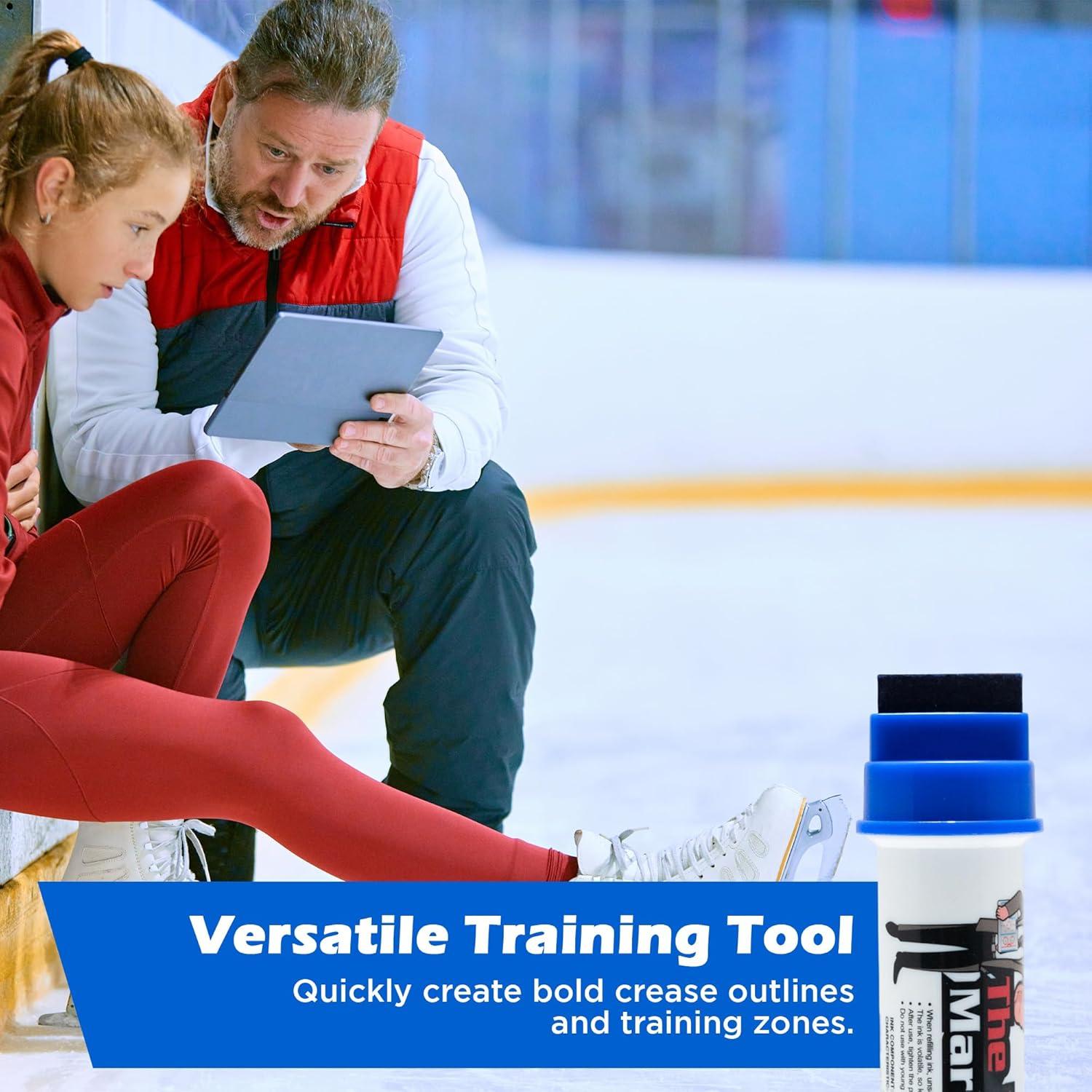 Marcador de Hockey Easy Crease Azul 30mm para Hielo