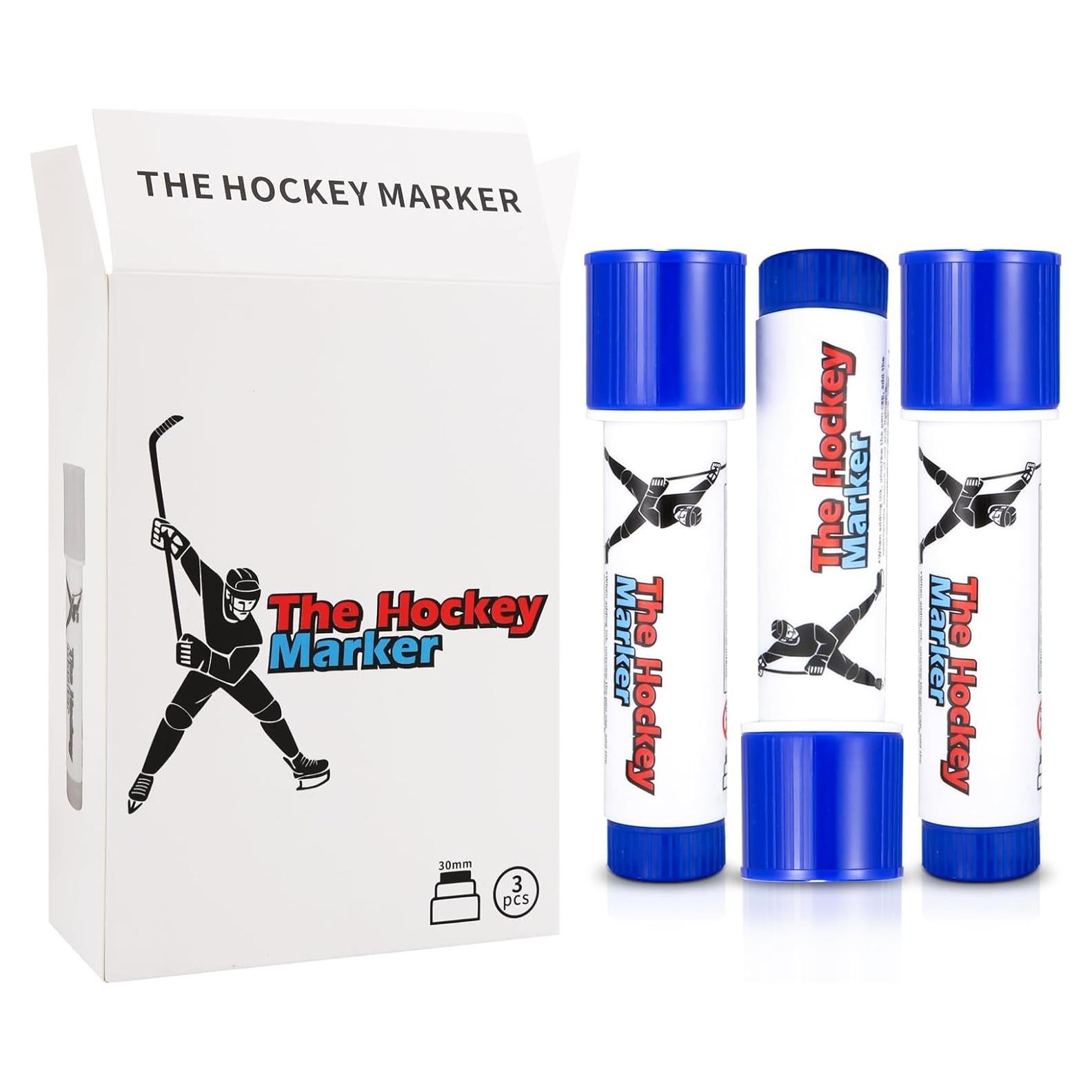 Marcador de Hockey sobre Hielo LuxeVib 3PCS Azul