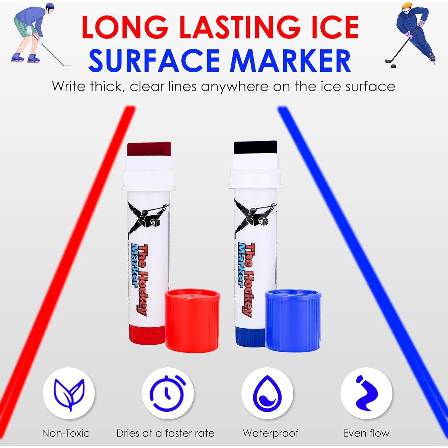 Marcador de Hockey sobre Hielo LuxeVib 3PCS Azul