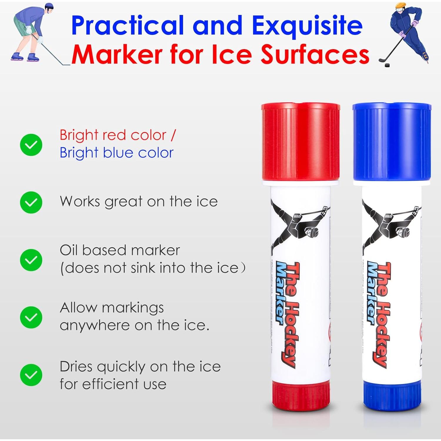 Marcador de Hockey sobre Hielo LuxeVib 3PCS Azul