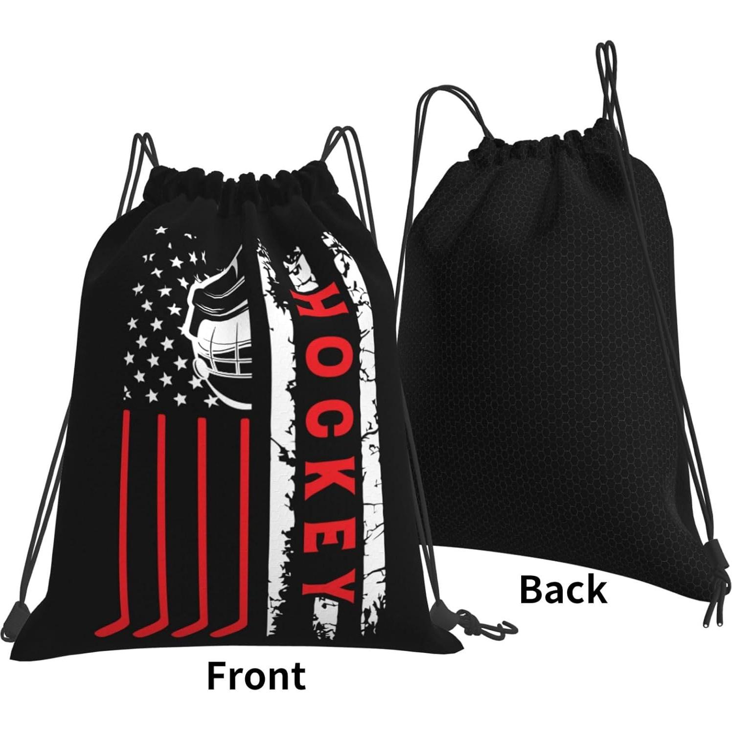 Mochila Unisex AIMASTZ con Cuerda Hockey Flag 36x42cm