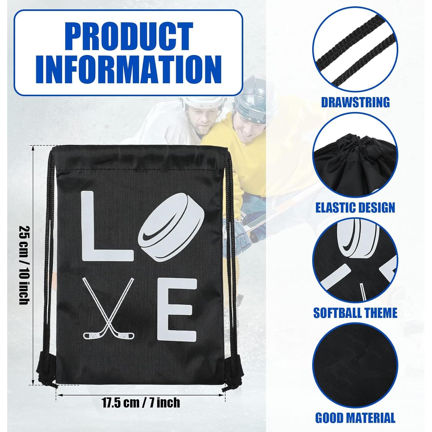Bolsas de Regalo de Hockey Sinmoe 12 Pcs 17.78 x 25.4 cm