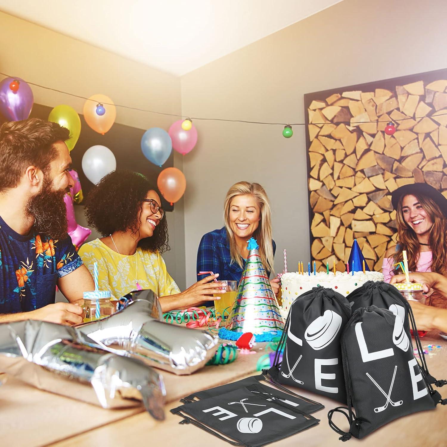 Bolsas de Regalo de Hockey Sinmoe 12 Pcs 17.78 x 25.4 cm