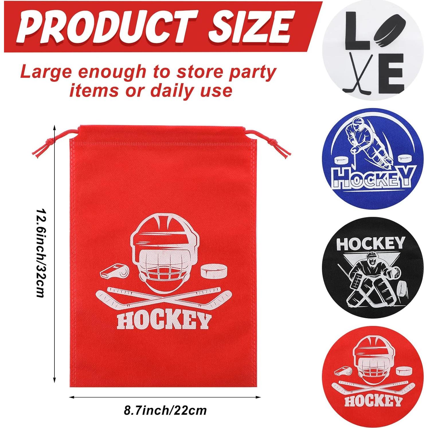 Bolsas de Regalo de Hockey Berlune 24 Pcs 32x22 cm