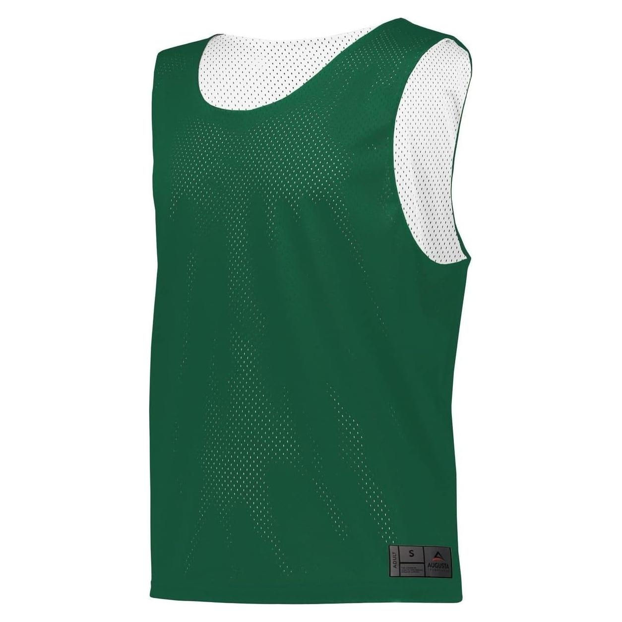 Pinnie Reversible de Malla Augusta Sportswear Verde Grande