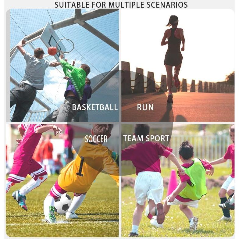 Chalecos de Entrenamiento de Malla 12 Pzs para Niños y Adultos