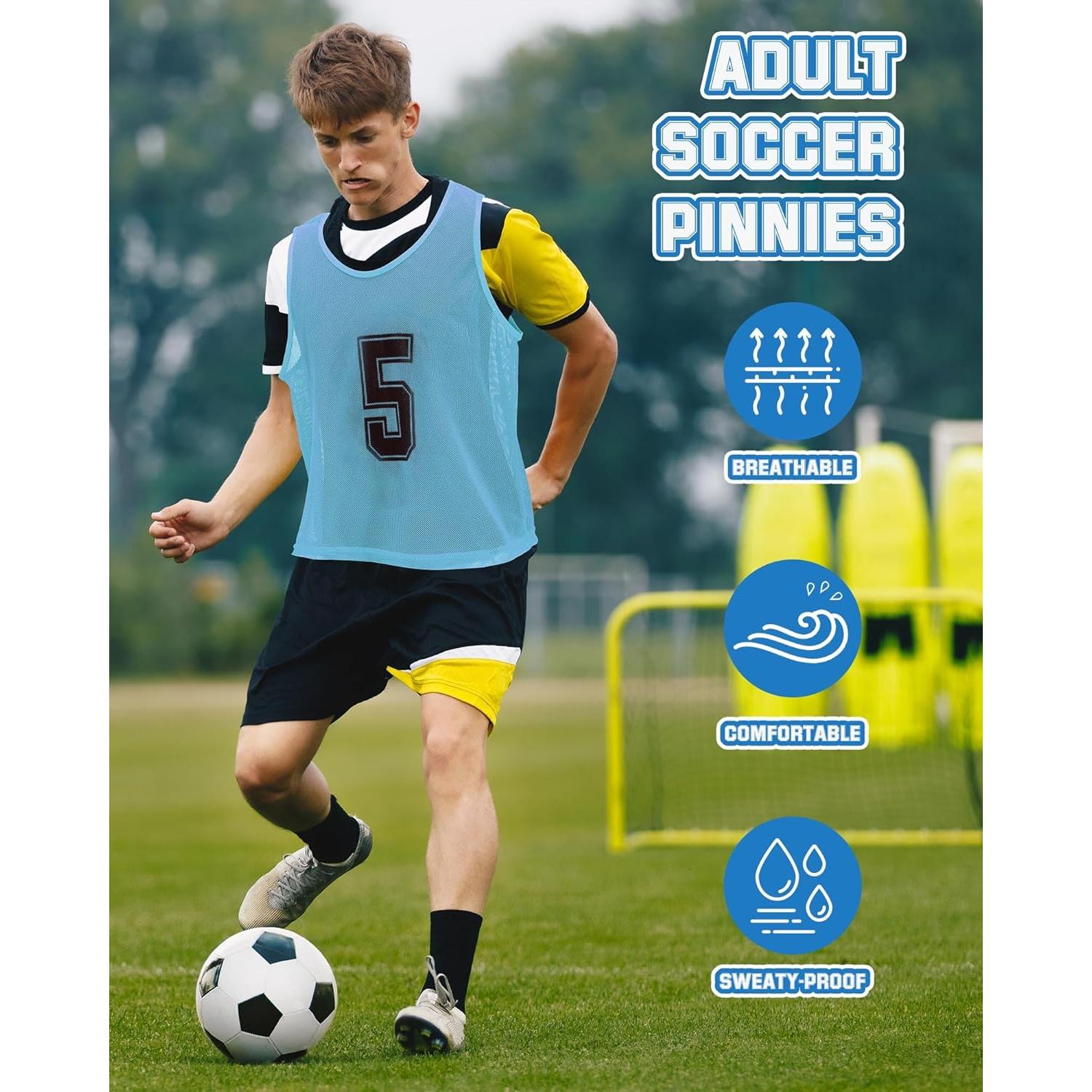 Chalecos de Entrenamiento Suhine 48 Pcs Adultos Transpirables