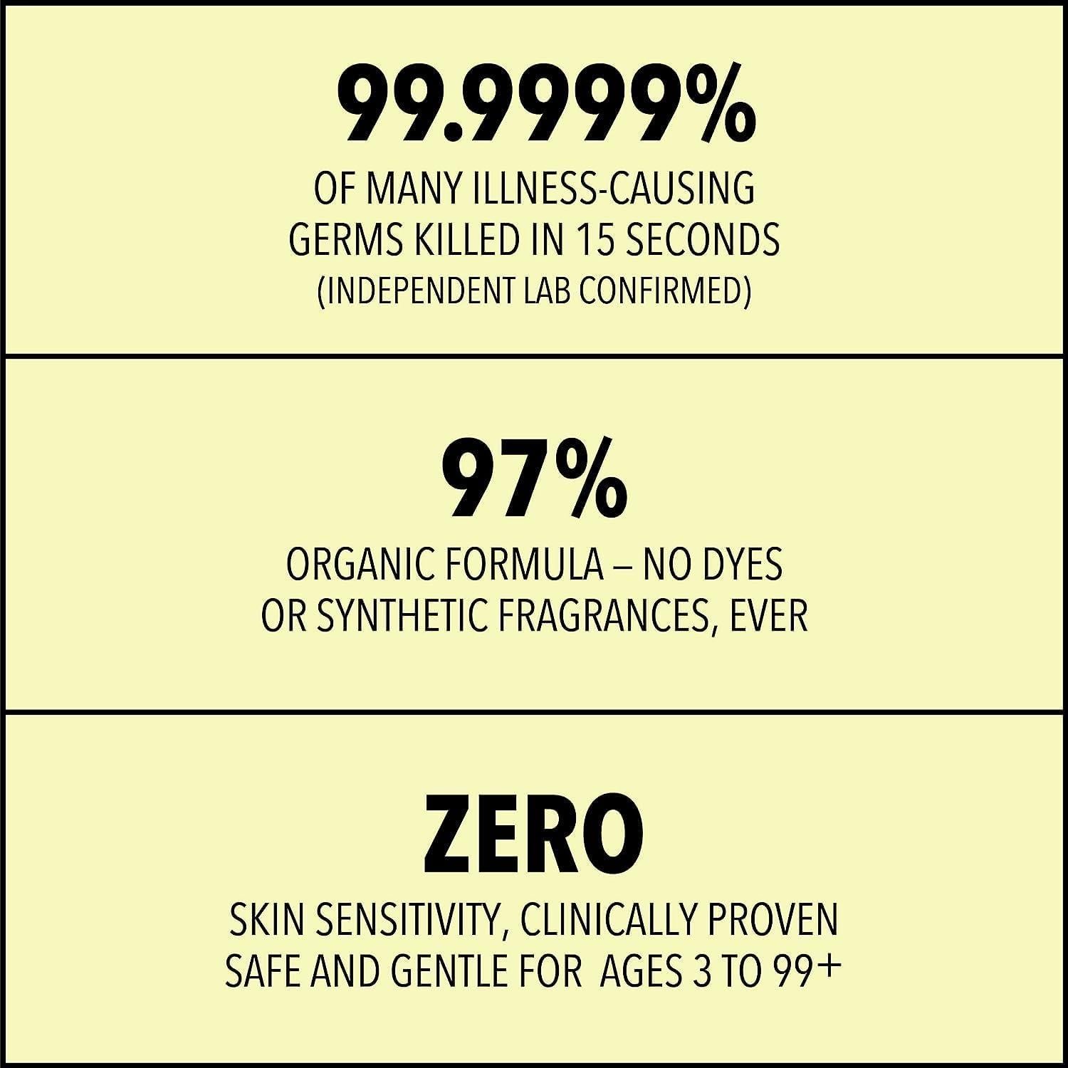 Gel desinfectante de manos Lemyn Organics 97% orgánico 3 unidades