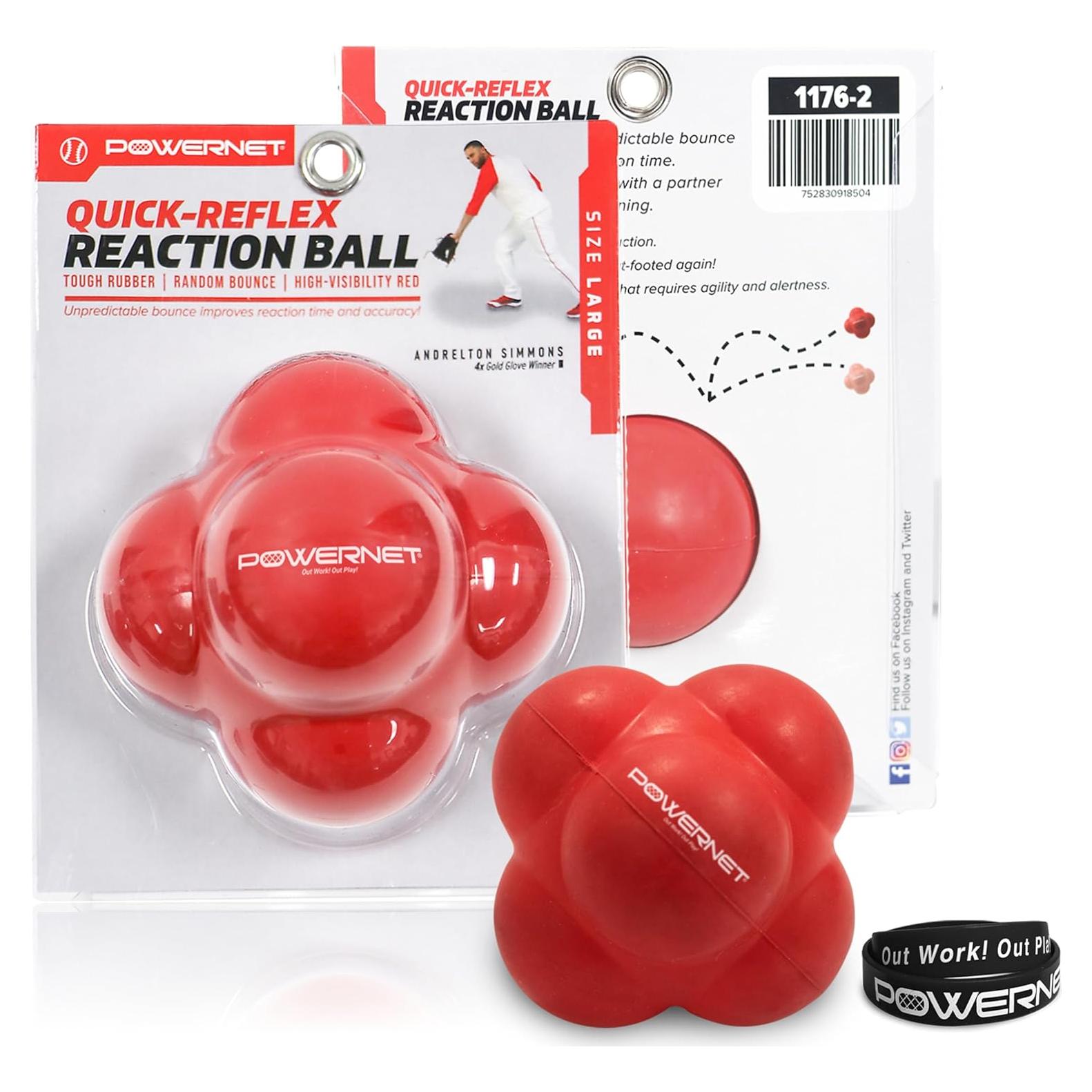 Bolas de Reacción PowerNet - Entrenador de Reflejos y Agilidad - Paquete de 2