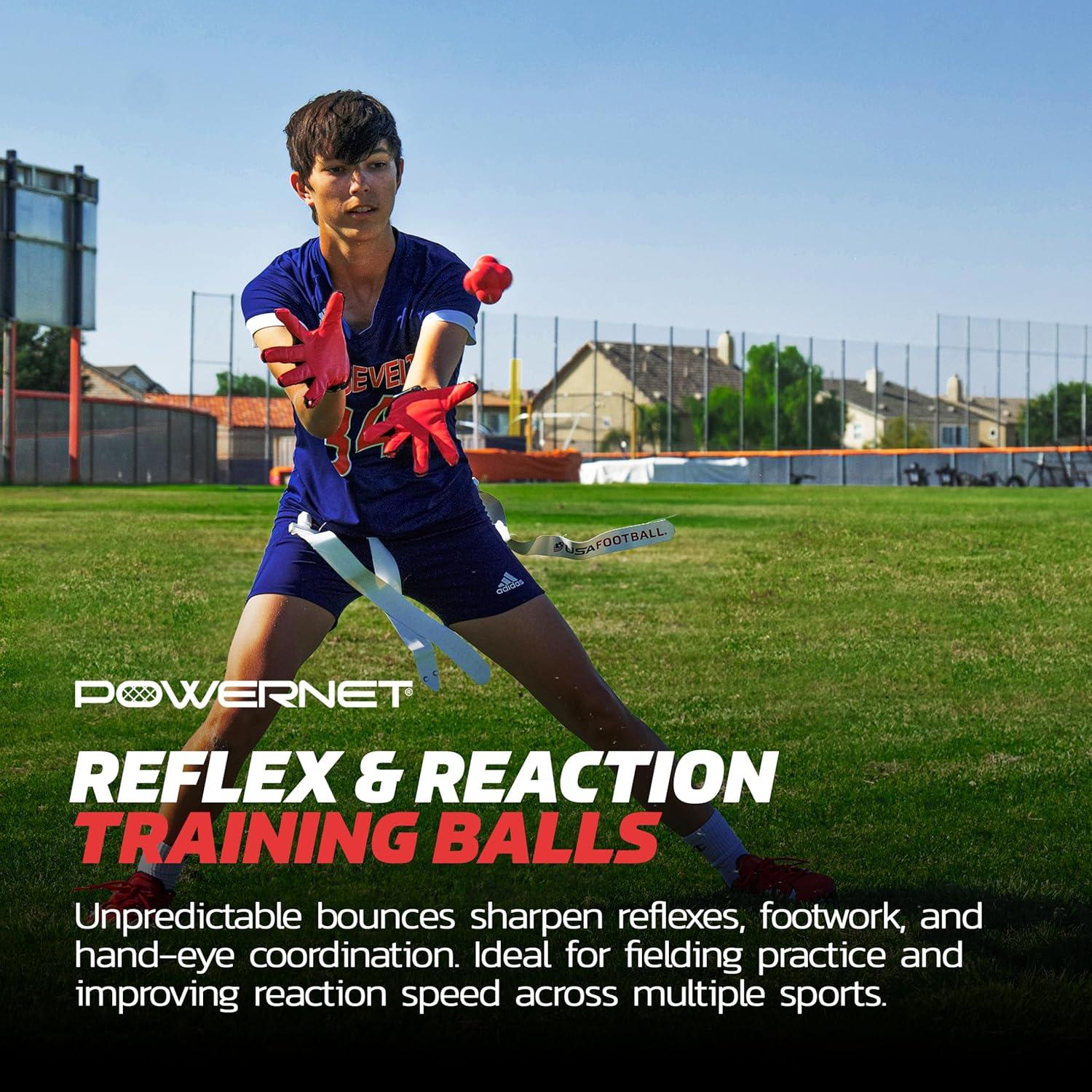 Bolas de Reacción PowerNet - Entrenador de Reflejos y Agilidad - Paquete de 2