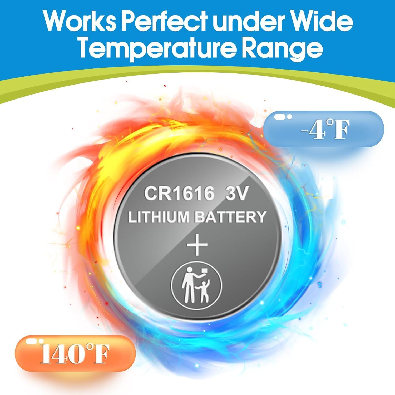 Baterías CR1616 de Litio LeKai - Paquete de 6 Unidades 3V