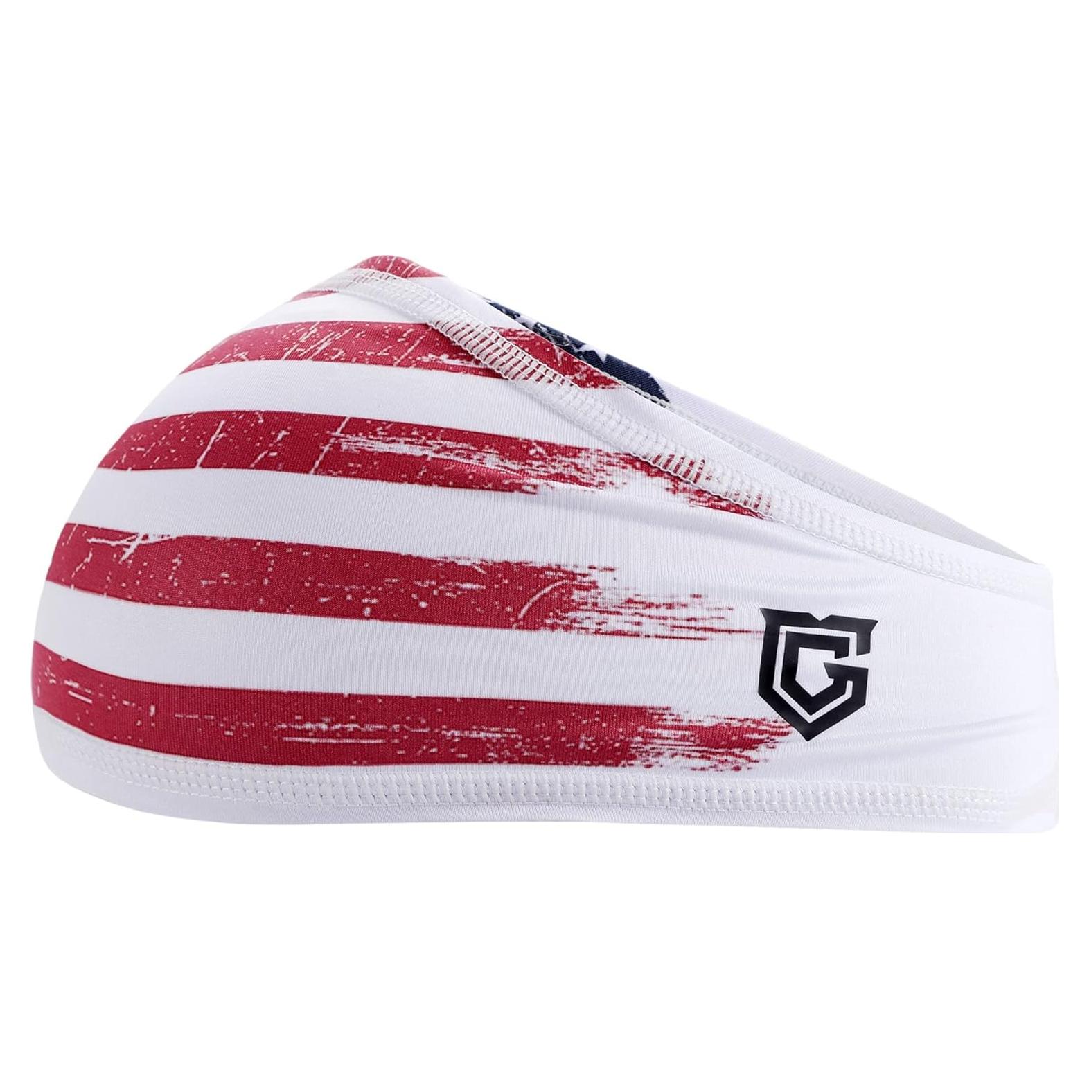 Bandana Deportiva Gridiron Gladiator - Cinta para la Cabeza Roja