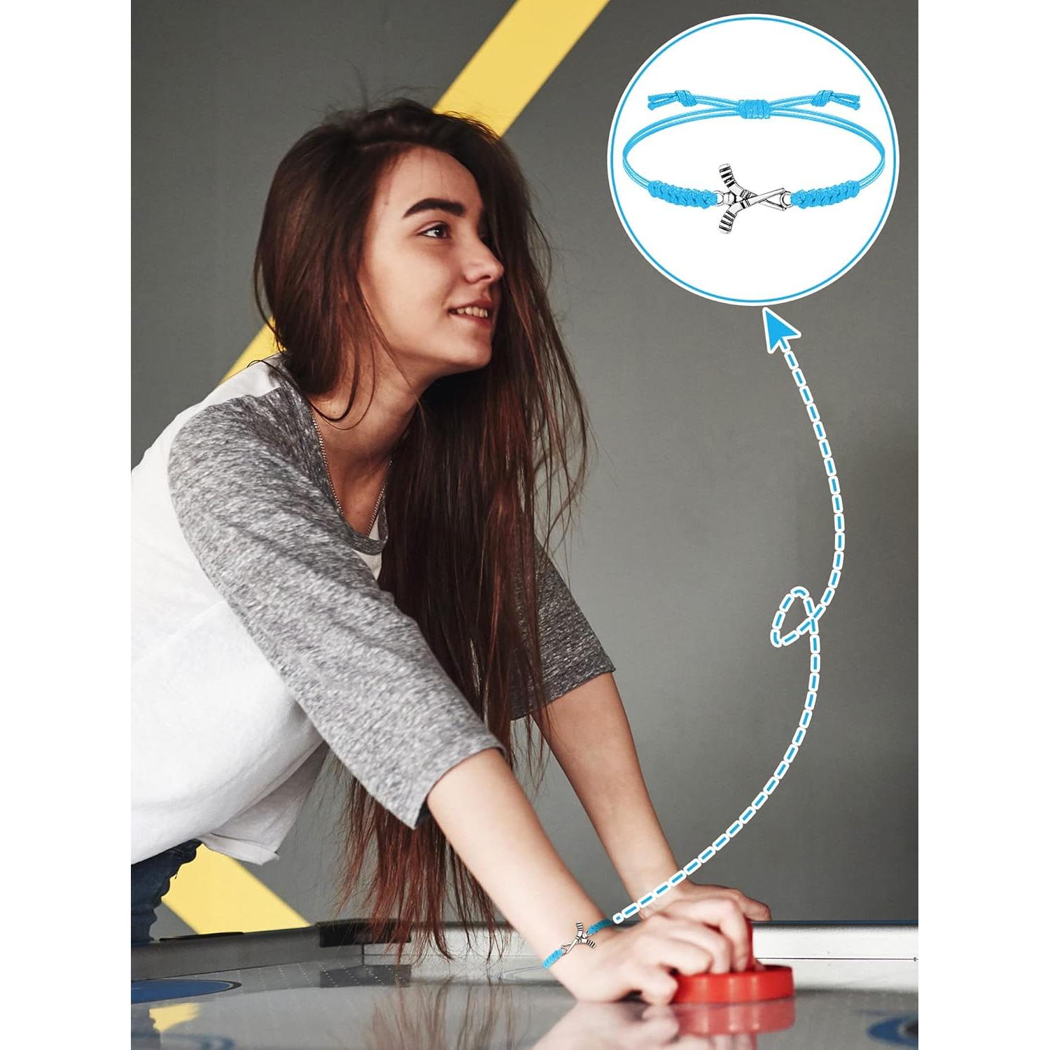 Pulseras de Hockey Ajustables Jadive - 20 Pcs Multicolor