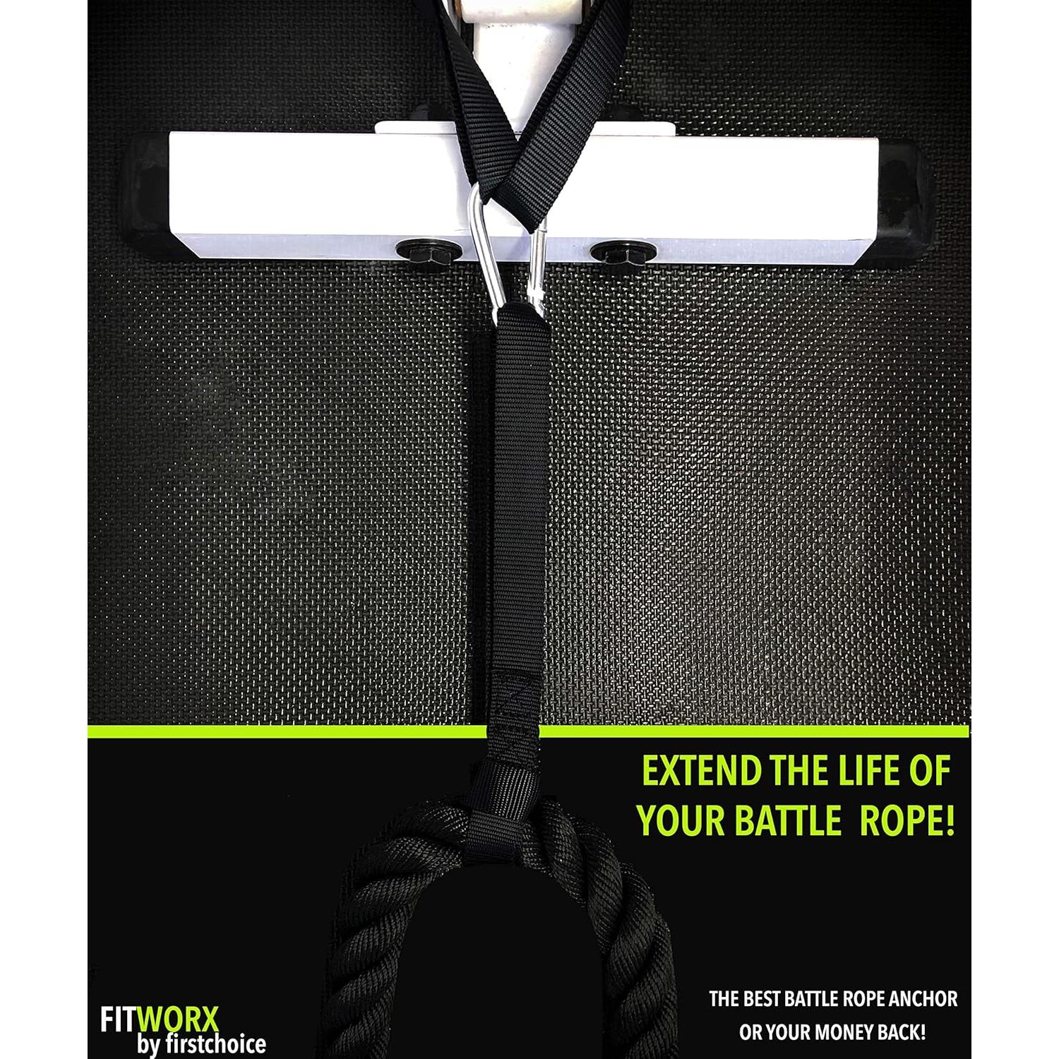 Kit de Anclaje para Cuerda de Batalla RadBizz con Guía