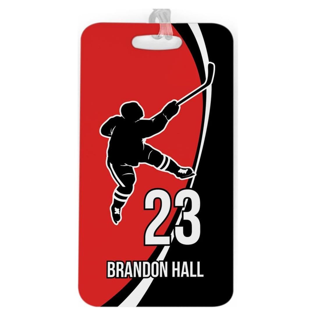 Etiqueta de Equipaje Grande ChalkTalkSPORTS Rojo/Negro