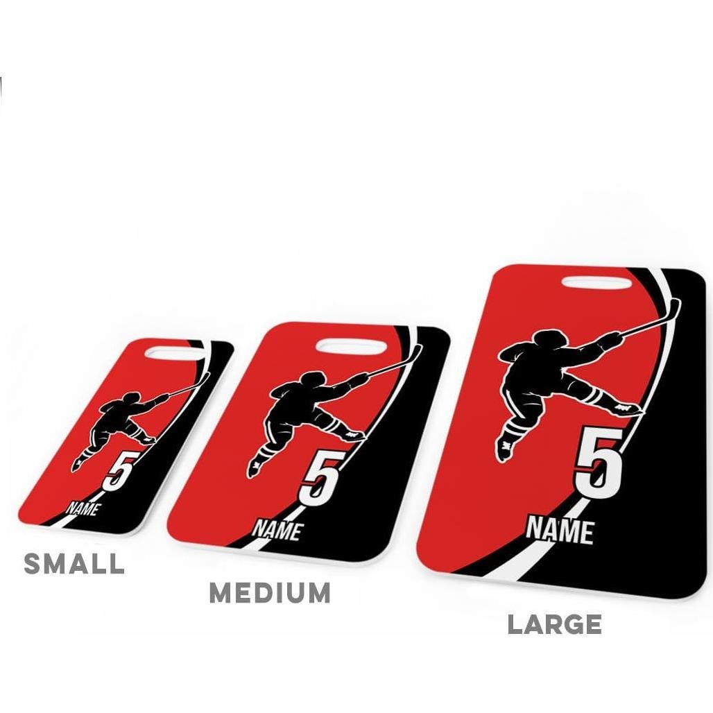 Etiqueta de Equipaje Grande ChalkTalkSPORTS Rojo/Negro