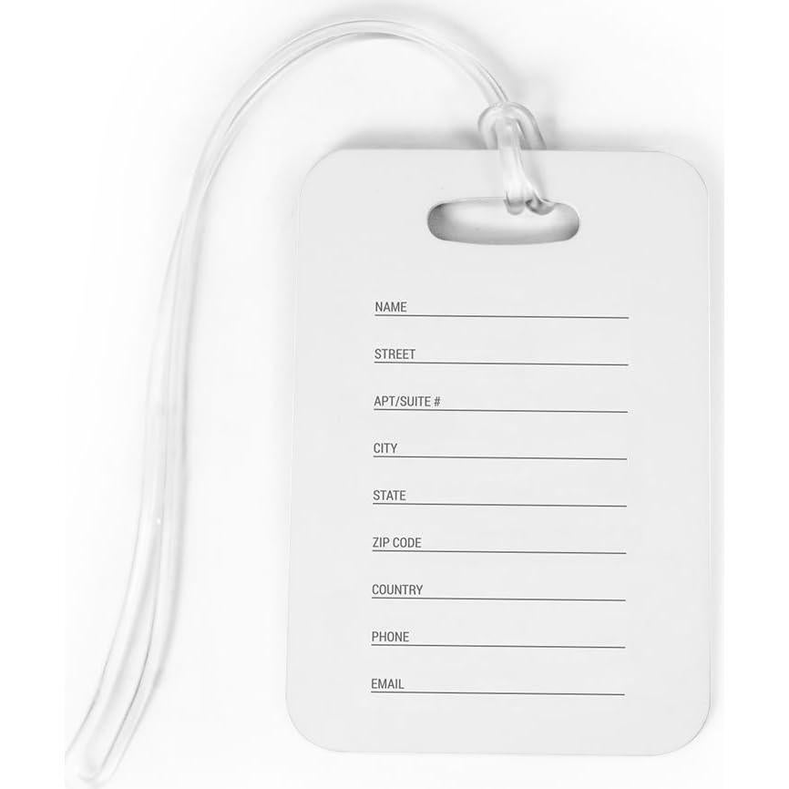 Etiqueta de Equipaje de Hockey ChalkTalkSPORTS Pequeña Amarilla