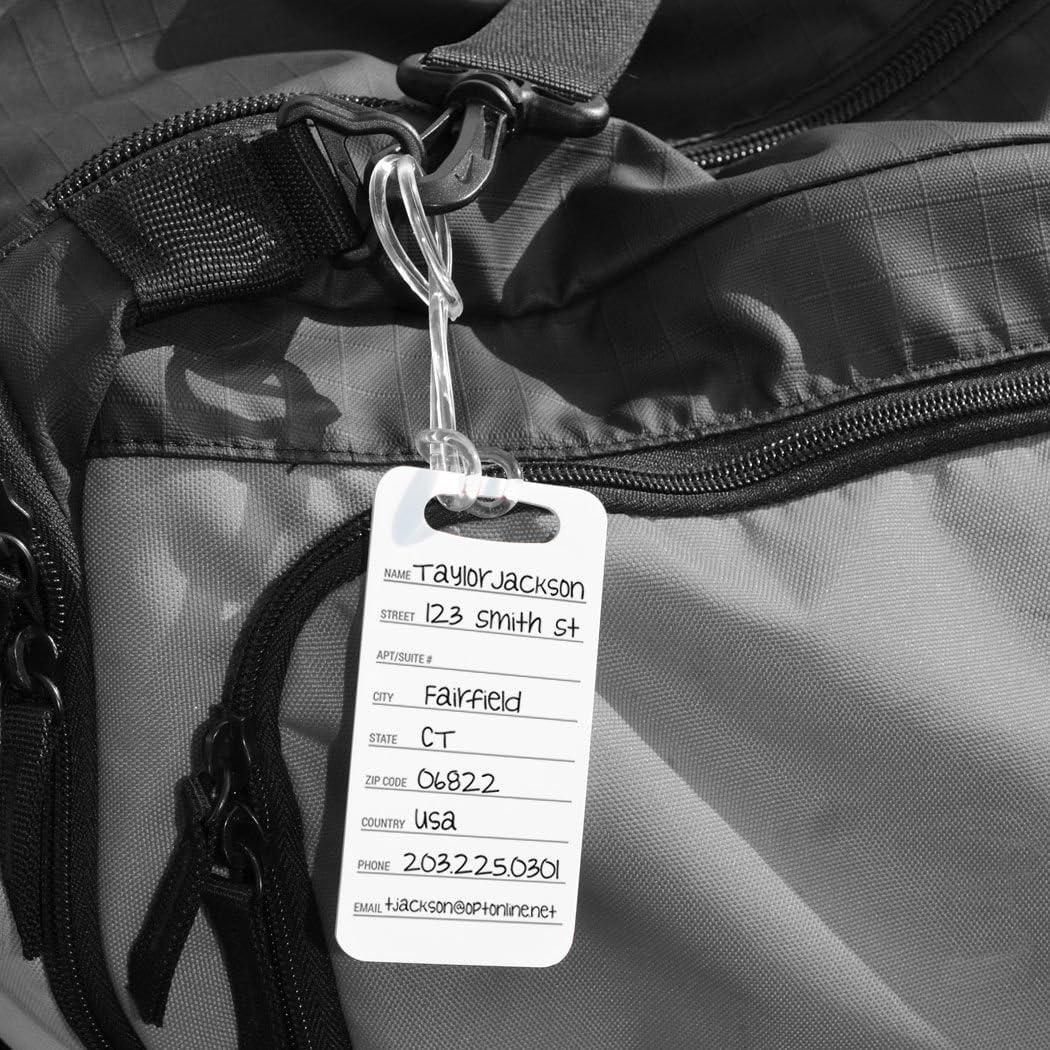 Etiqueta de Equipaje de Hockey ChalkTalkSPORTS Pequeña Amarilla