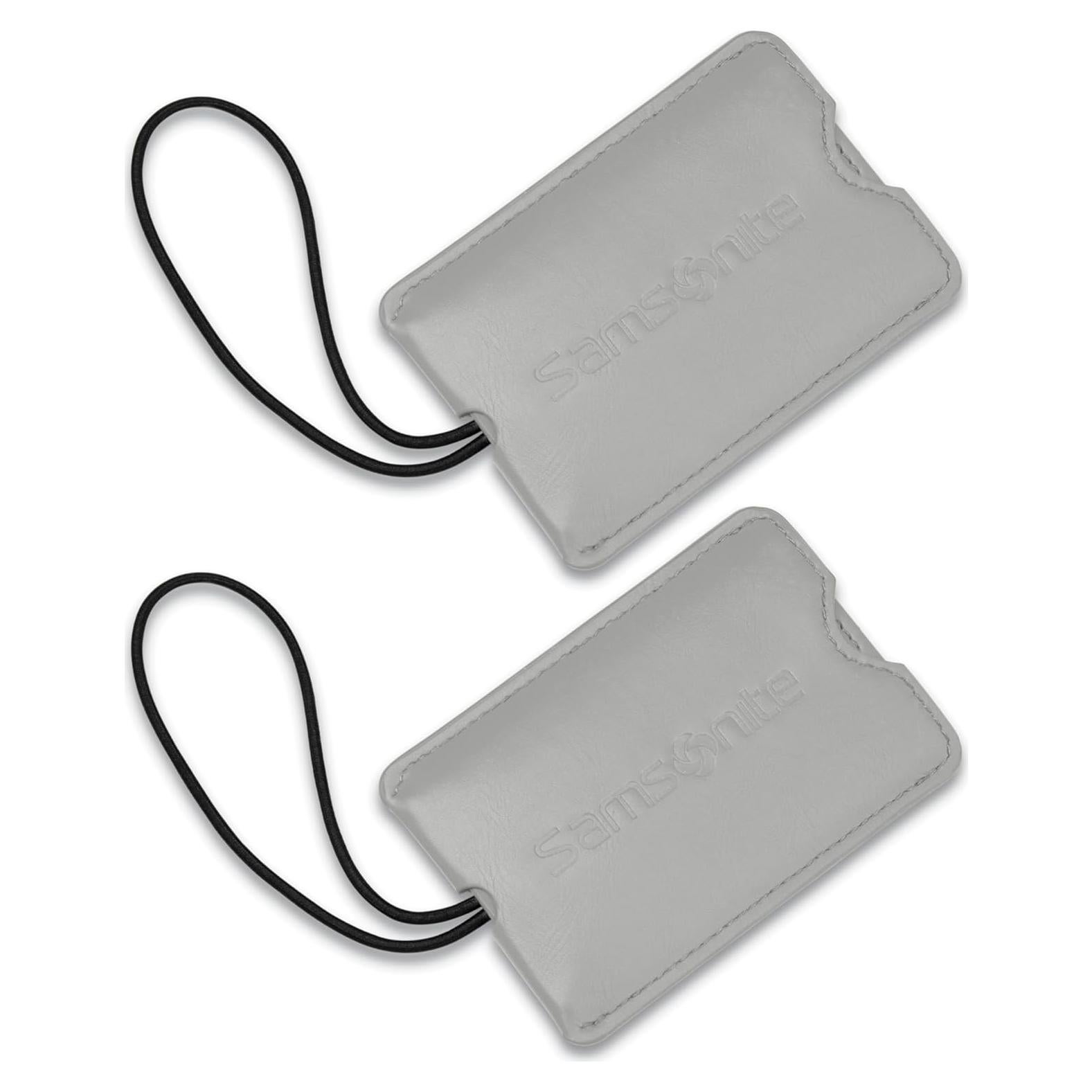 Etiquetas de ID de vinilo Samsonite 2 unidades gris claro