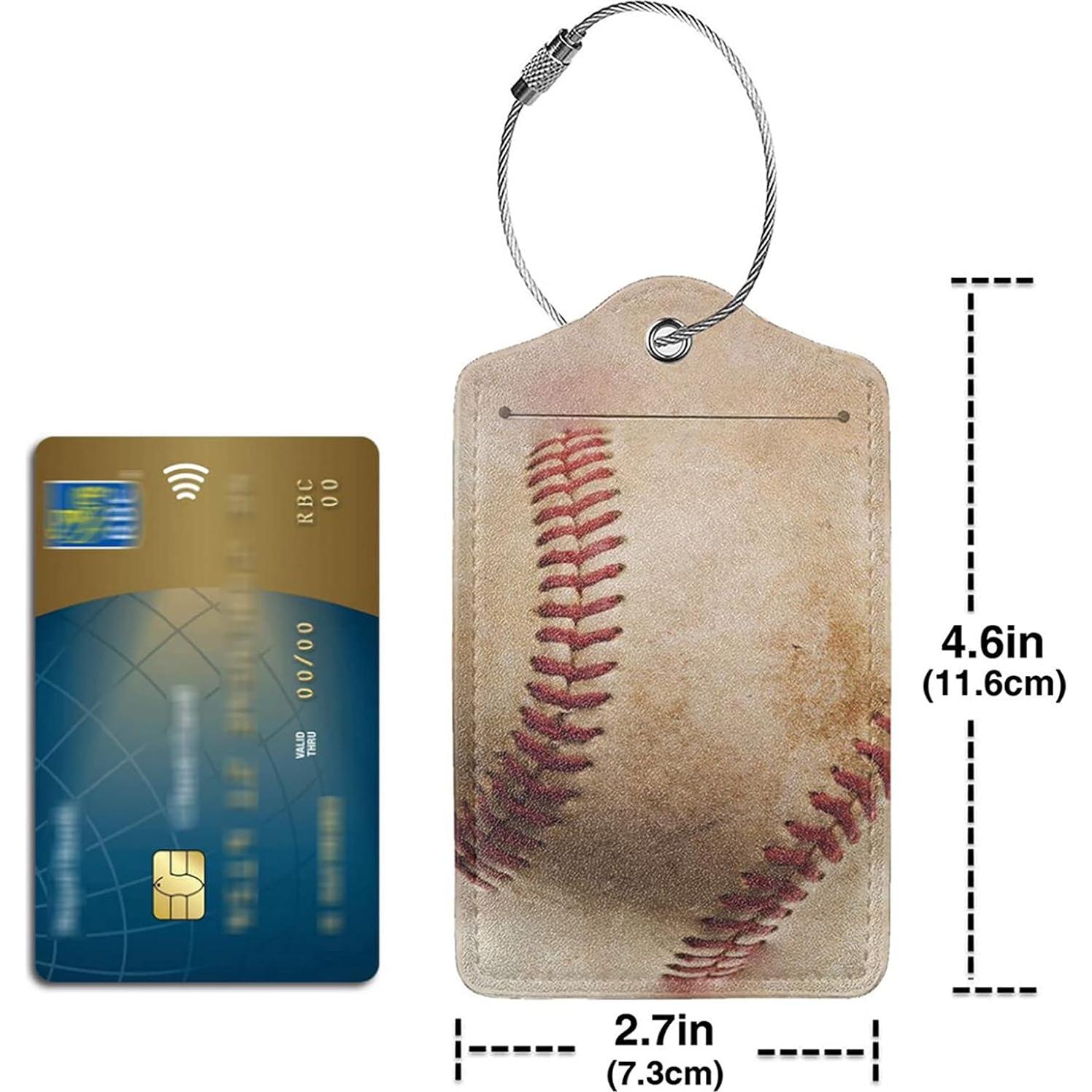 Etiquetas de Equipaje de Cuero PU BLUBLU 2 Piezas con Asa