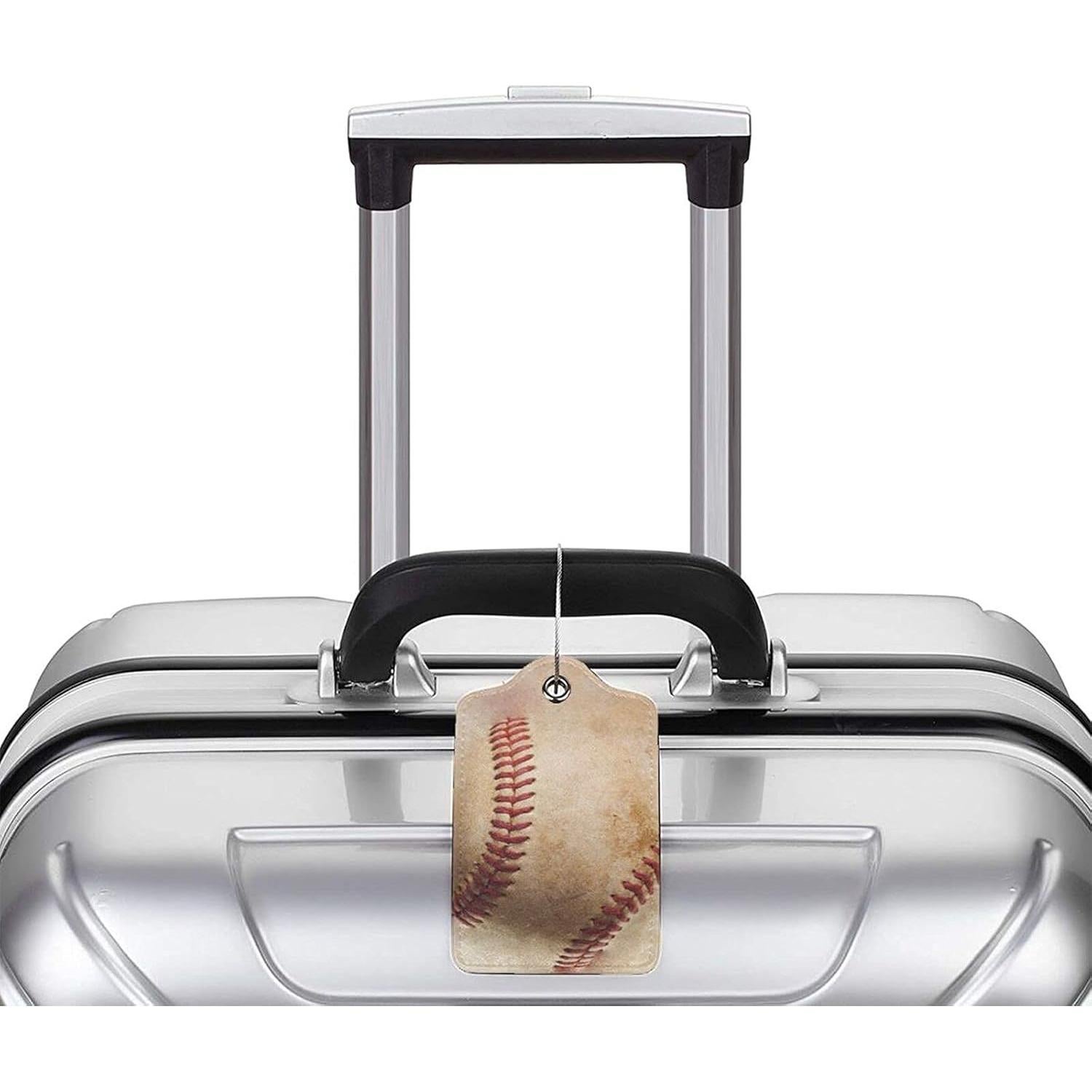 Etiquetas de Equipaje de Cuero PU BLUBLU 2 Piezas con Asa