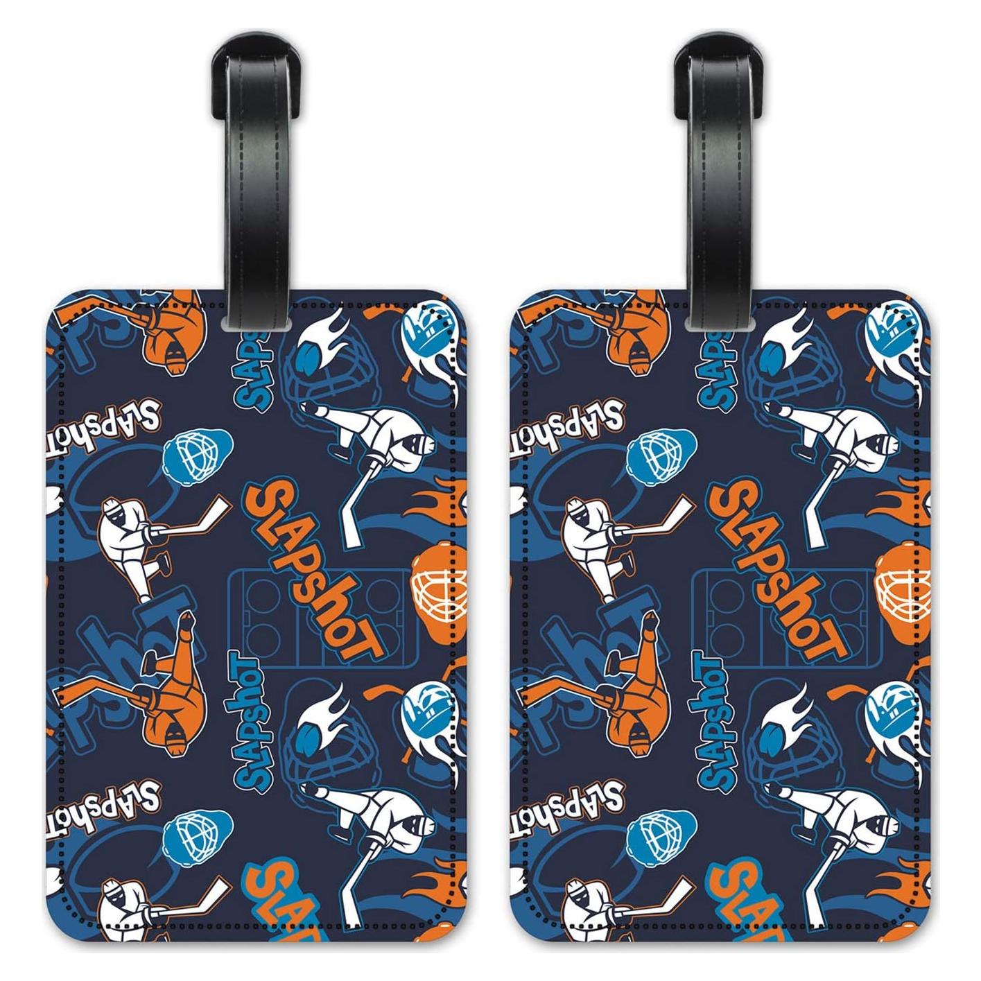 Etiquetas de ID de Equipaje Art Plates - Juego de 2 Coloridas