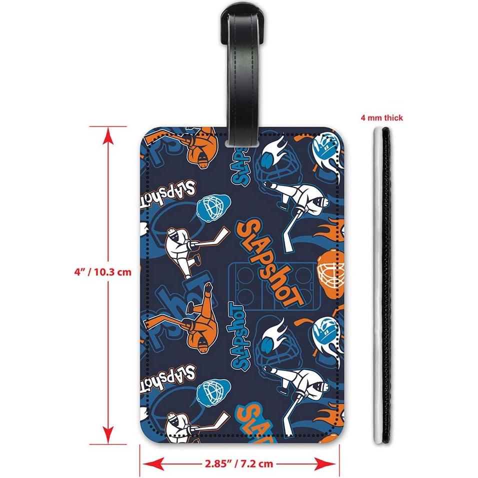 Etiquetas de ID de Equipaje Art Plates - Juego de 2 Coloridas