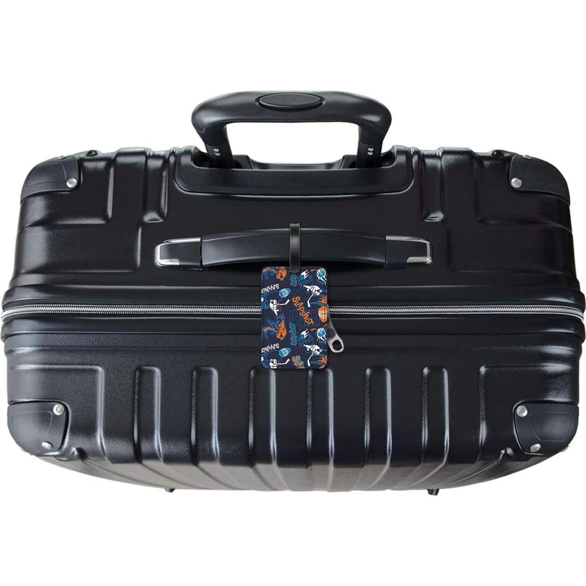 Etiquetas de ID de Equipaje Art Plates - Juego de 2 Coloridas