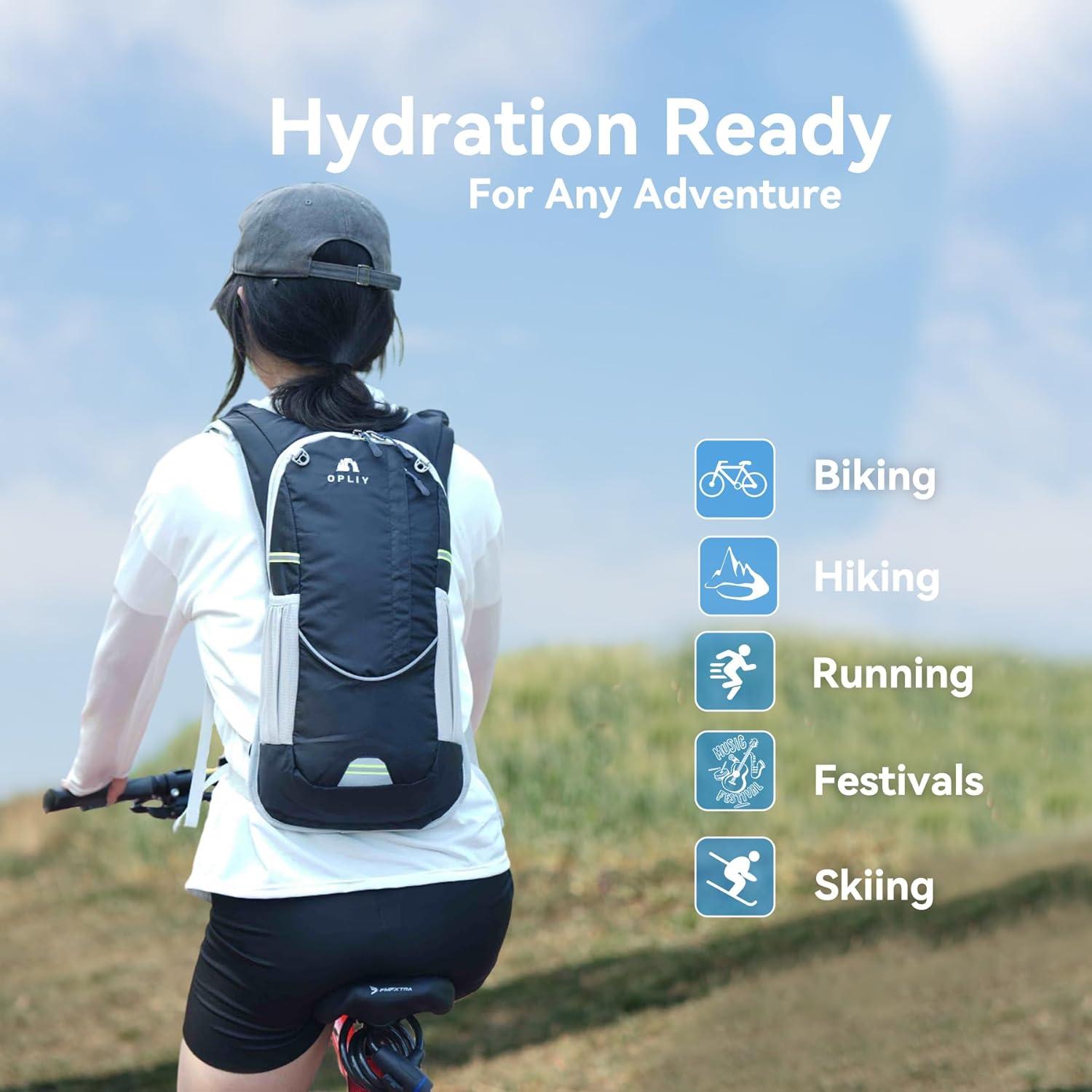 Mochila de Hidratación Opliy 2L Ajustable Unisex para Correr