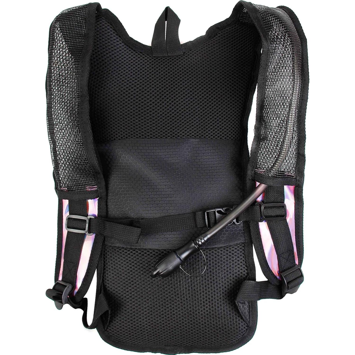 Mochila de Hidratación Sojourner 2L Holográfica Rosa Pálido