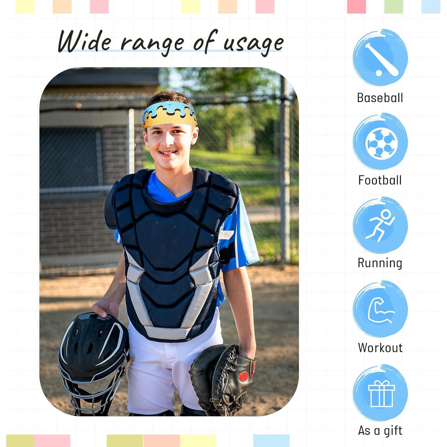 Cinta para la cabeza Suncalla LIC1047 azul, banda de sudor 8.89 cm