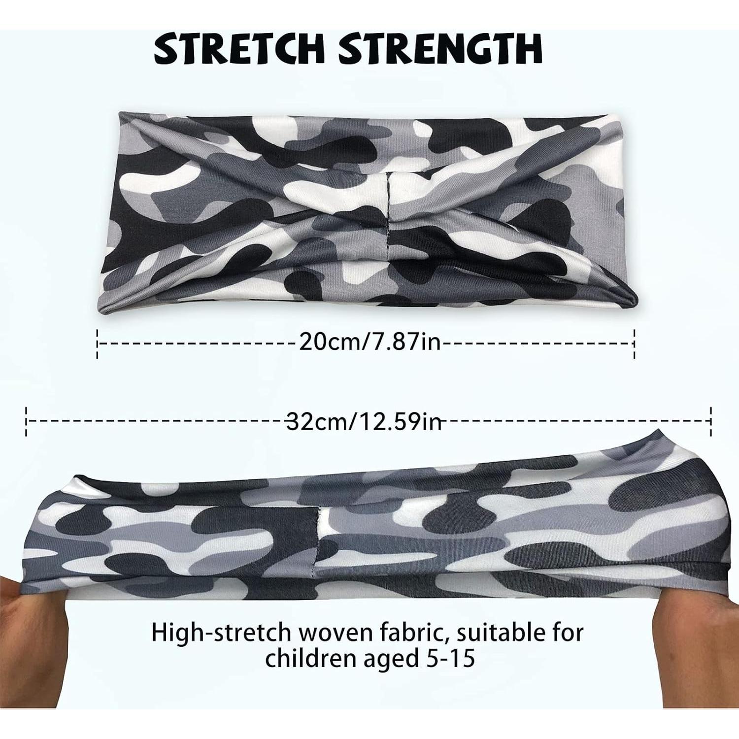 ChezMax 6 Bandas para Sudor Niños - Cintas de Cabeza Deportivas