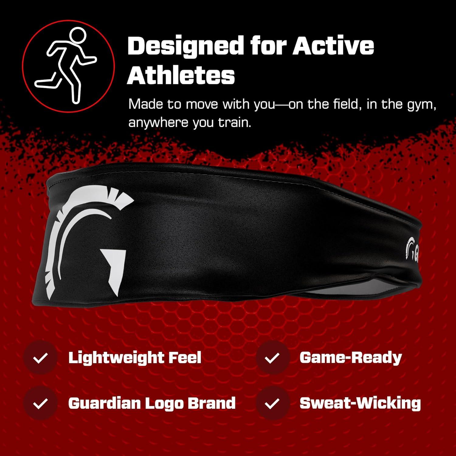 Cinta para la cabeza de béisbol Guardian Pro-Grade - Negro/Blanco