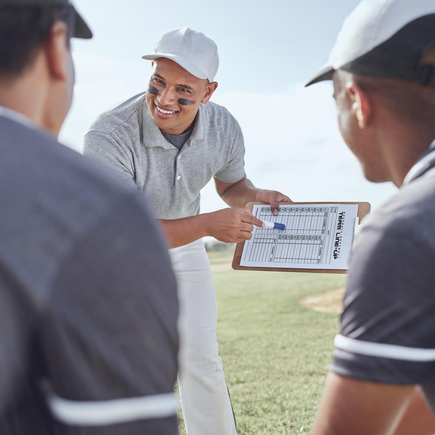 100 Tarjetas de Alineación Béisbol Softbol TENTADO 11.48x19.99cm