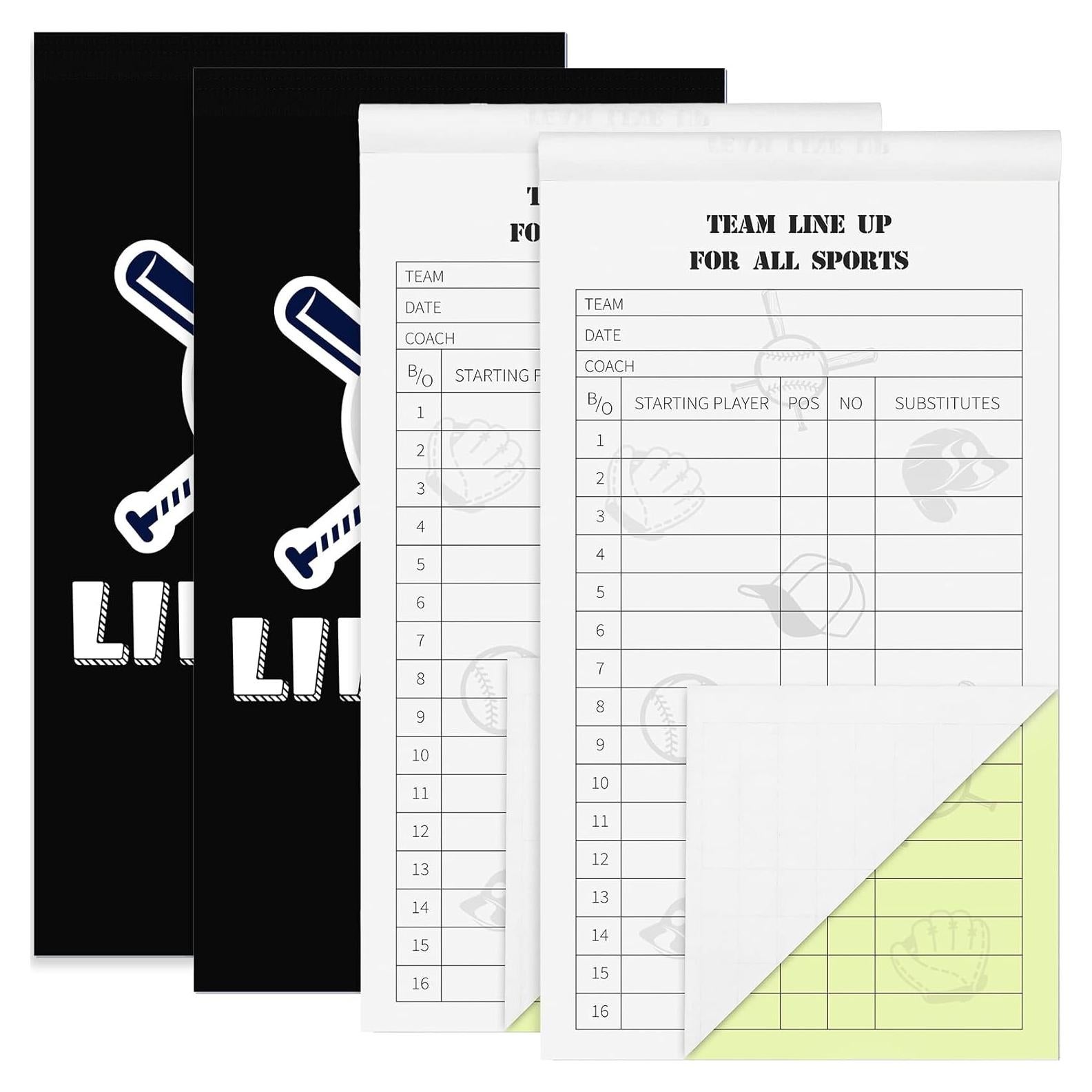 Tarjetas de Alineación de Béisbol Junkin - 30 Juegos para 16 Jugadores