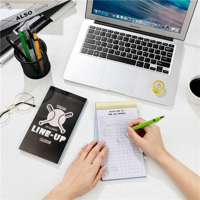 Tarjetas de Alineación de Béisbol Junkin - 30 Juegos para 16 Jugadores