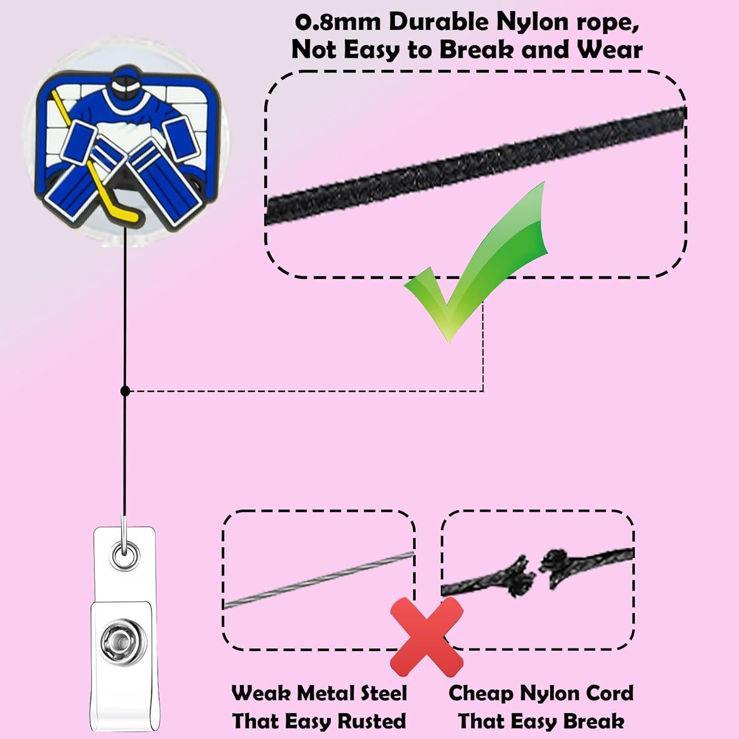 Ruedas de Insignia Retráctiles Meaxur 60cm Hockey sobre Hielo