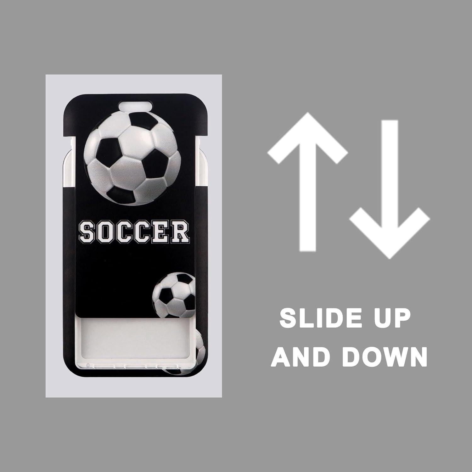 Porta Insignia de Fútbol BKBKAAK con Cordón Retráctil 49 cm