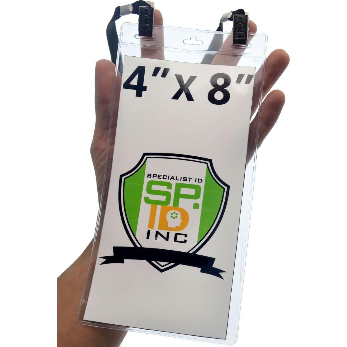 Paquete de 5 Sujetadores de Credenciales Specialist ID Negro