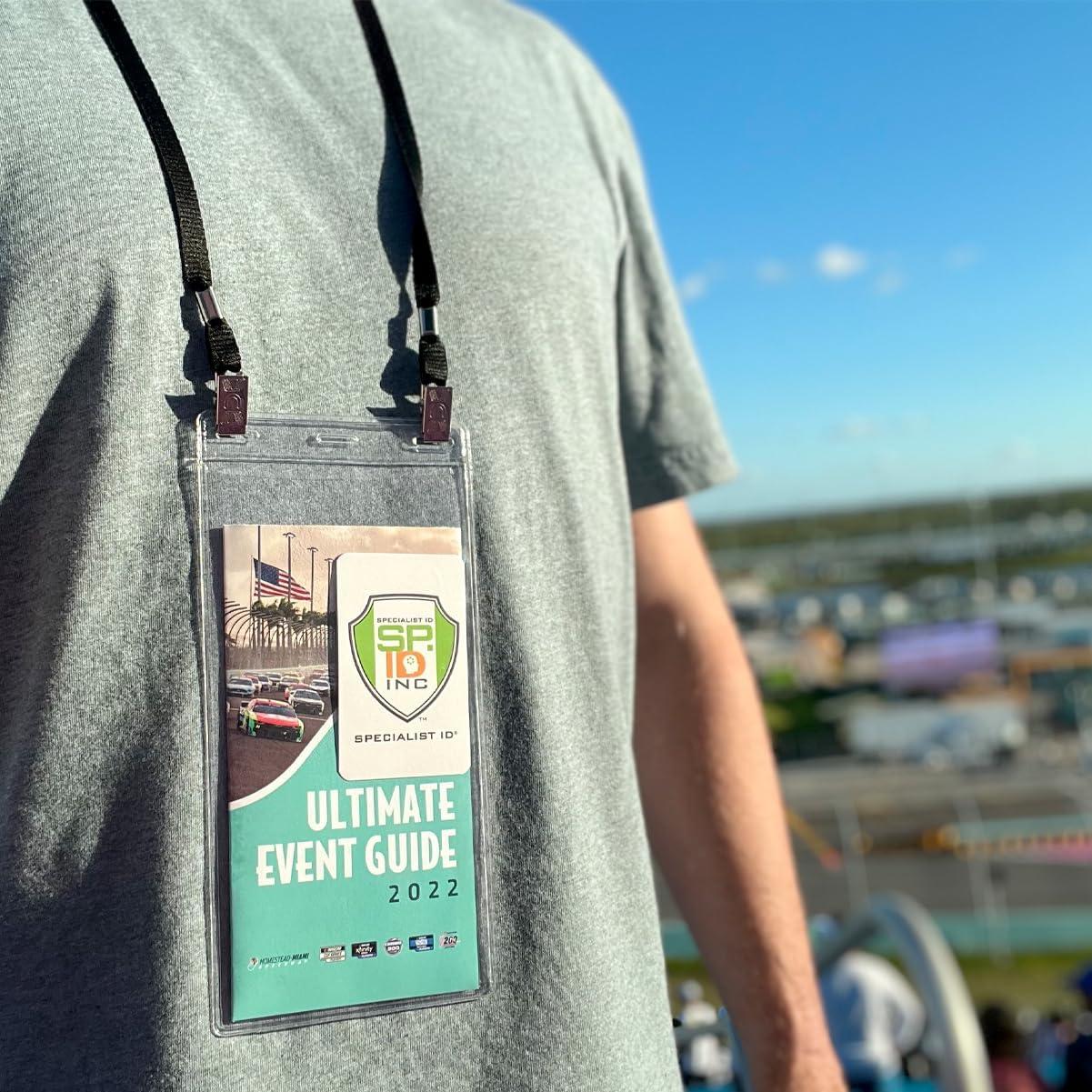 Paquete de 5 Sujetadores de Credenciales Specialist ID Negro