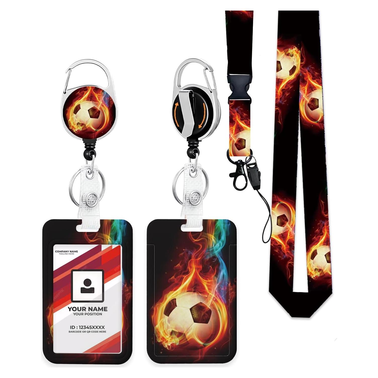 Soporte de Identificación LOPIOIO con Carrete Retráctil 10.9x6.9cm