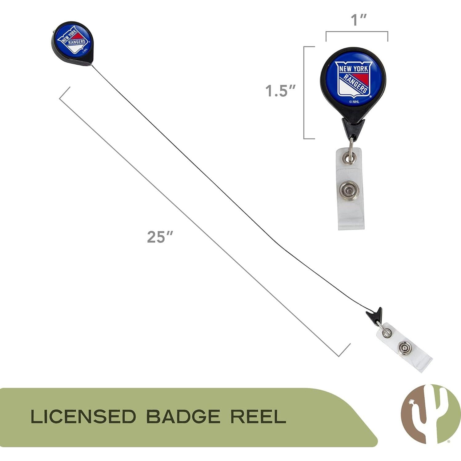 Carrete de Insignia Retráctil NHL New York Rangers - Desert Cactus