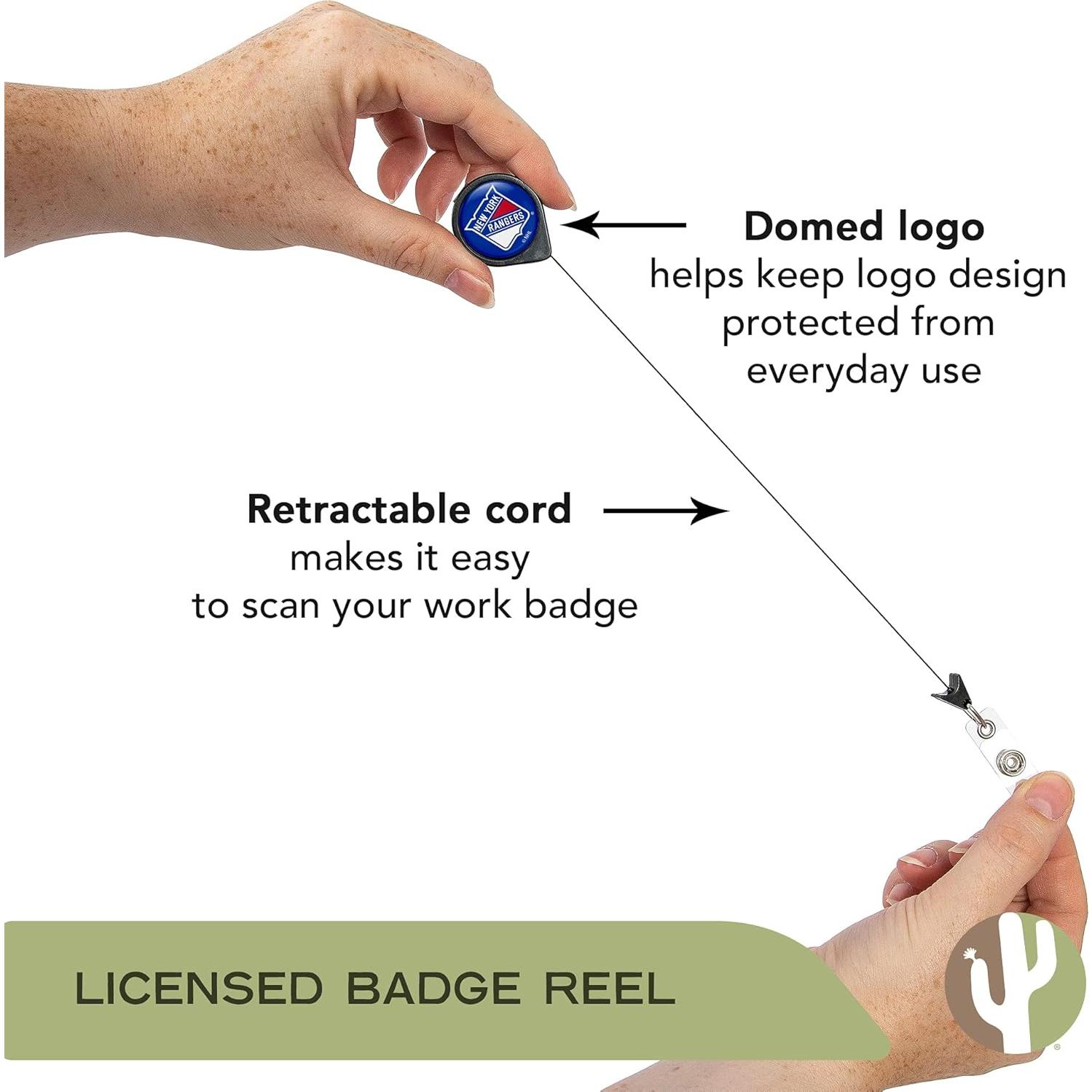 Carrete de Insignia Retráctil NHL New York Rangers - Desert Cactus